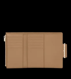 SUPPLE GRAIN LEATHER AUBE COMPACT WALLET