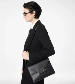 SUPPLE GRAIN LEATHER AUBE SHOULDER BAG