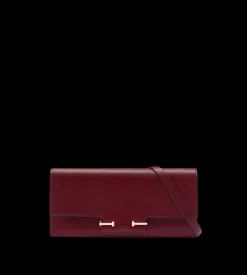 SUPPLE GRAIN LEATHER AUBE E/W SHOULDER BAG