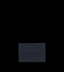 SUPPLE GRAIN LEATHER ELONGATED T LINE CLASSIC CARD HOLDER