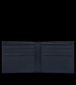 SUPPLE GRAIN LEATHER ELONGATED T LINE CLASSIC BIFOLD WALLET