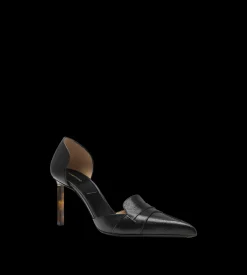 SUPPLE GRAIN LEATHER EVA D'ORSAY PUMP