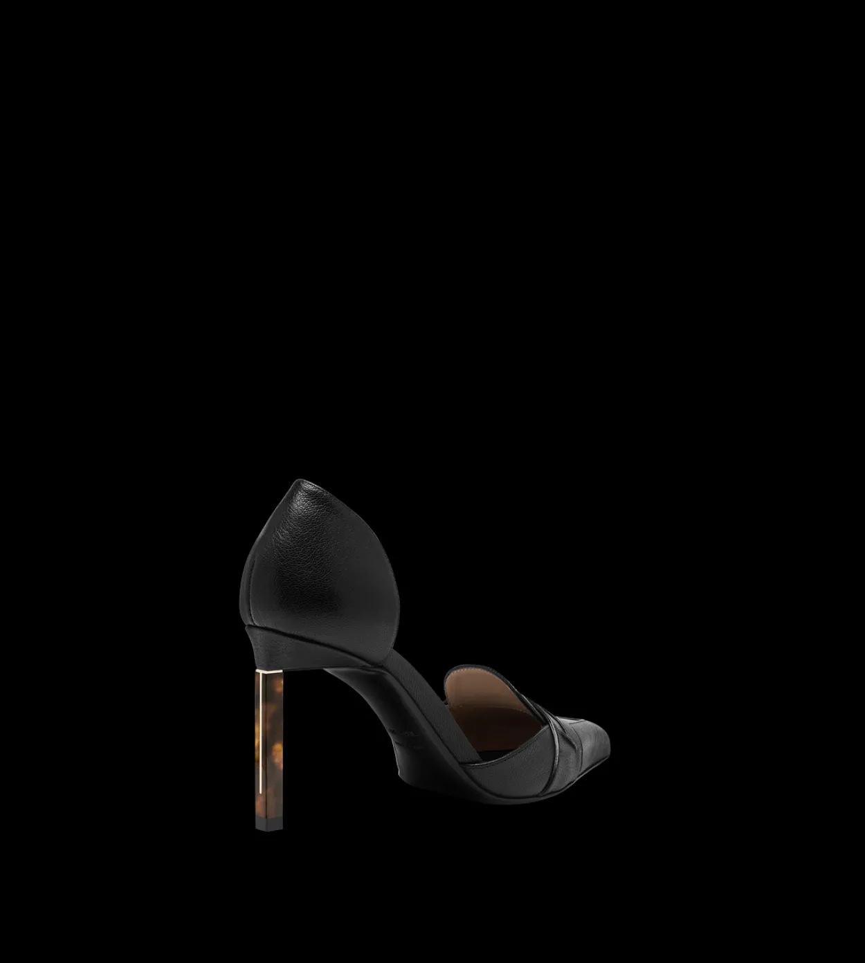 SUPPLE GRAIN LEATHER EVA D'ORSAY PUMP