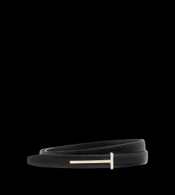 SUPPLE GRAIN LEATHER SLIM T BELT