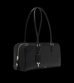 SUPPLE LEATHER ZIPPED SMALL STRYKE SHOULDER BAG