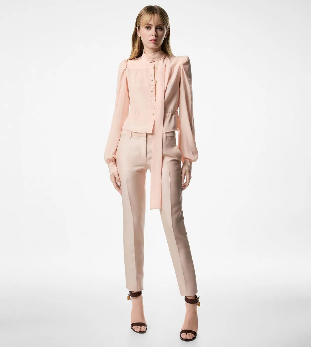 TAILORED SKINNY CIGARETTE PANTS