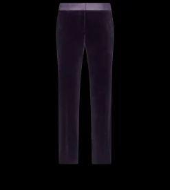 TAILORED TUXEDO SKINNY CIGARETTE VELVET PANTS