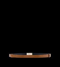 TEJUS-EFFECT PRINTED LEATHER INTERLOCK T BELT