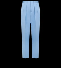 TEXTURED PEACHED SATIN DOUBLE PLEAT PANT