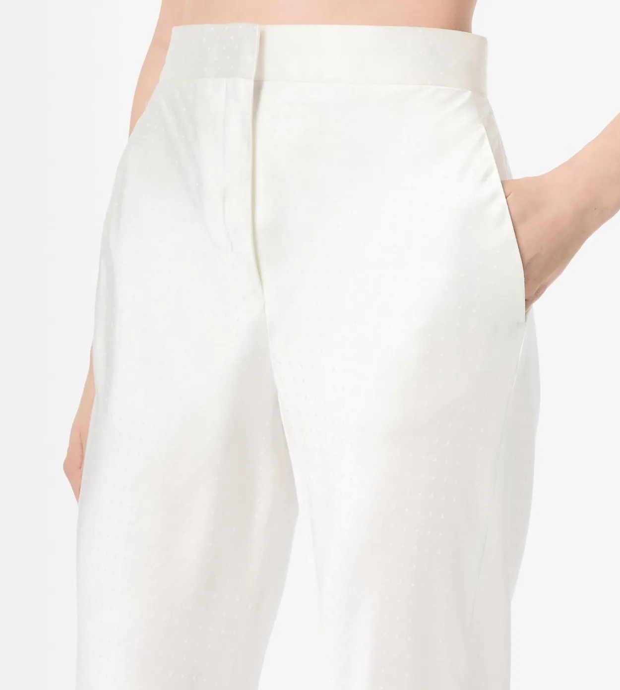 TINY POLKA DOT BIAS STRAIGHT PANTS