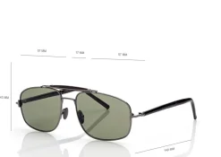 TITANIUM AND HORN NAVIGATOR SUNGLASSES