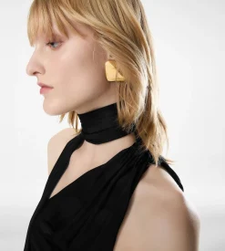 VINTAGE GOLD BRASS AMY EARRINGS
