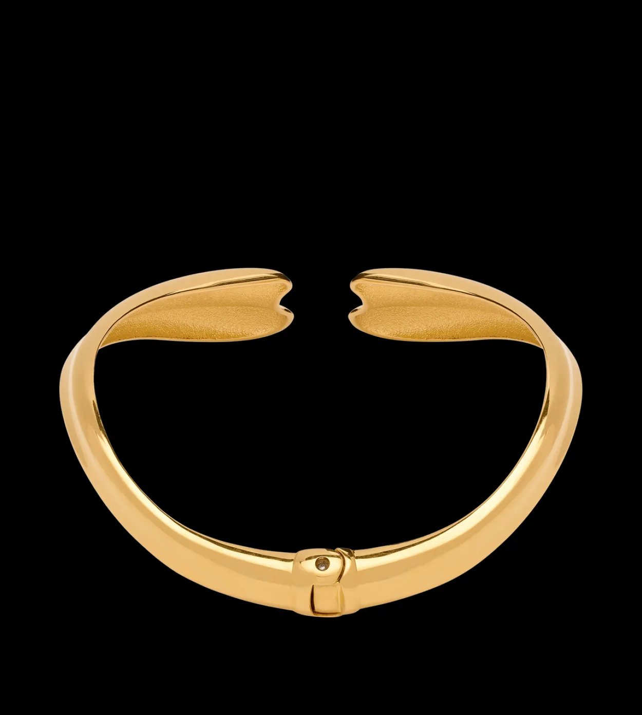 VINTAGE GOLD BRASS LIZA CHOKER