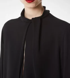 WASHED SILK GEORGETTE LONG SLEEVE BLOUSE