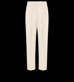 WOOL CASHMERE SILK REPS DOUBLE PLEAT PANT