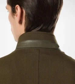WOOL CASHMERE SILK REPS HARRINGTON