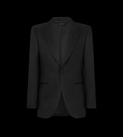 WOOL SILK FAILLE JACKET