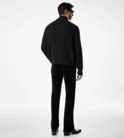 WOOL SILK SHAWL COLLAR CARDIGAN